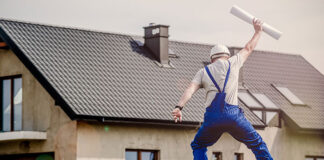 Blacha aluminiowa ryflowana na budowie